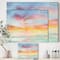 Designart - Pastel Pink And Blue Clouds - Traditional Premium Canvas Wall Art